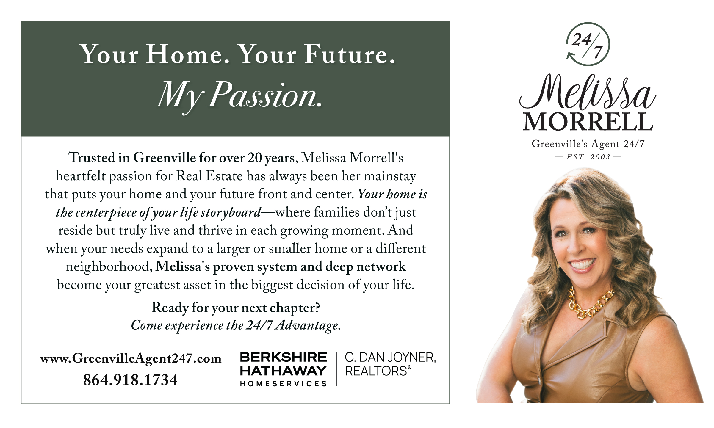 Melissa Morrell - Greenville’s Trusted Real Estate Agent 24/7